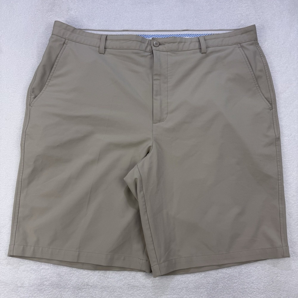 FootJoy FJ Golf Shorts Men 42x10" Beige Chino‎ Performance Stretch